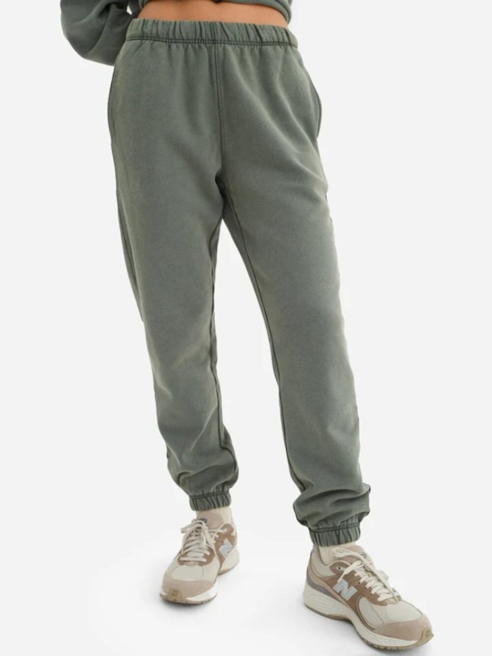 MATE the Label Organic Fleece Relaxed Pocket Sweatpant *Light Sage Size Small